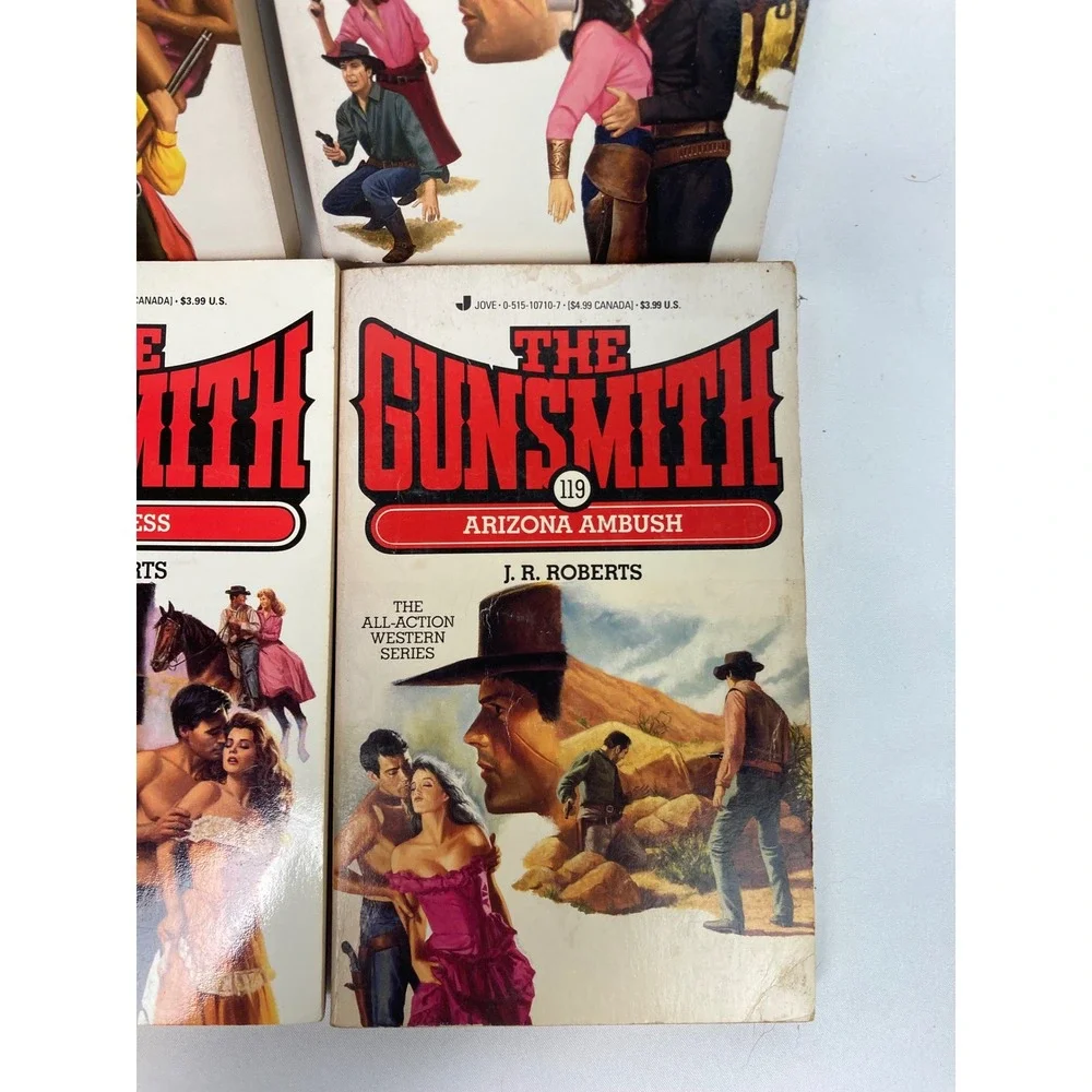 J.R. Roberts The Gunsmith Western Paperback Lot of 6 Nos 119, 121, 131 & 3 more